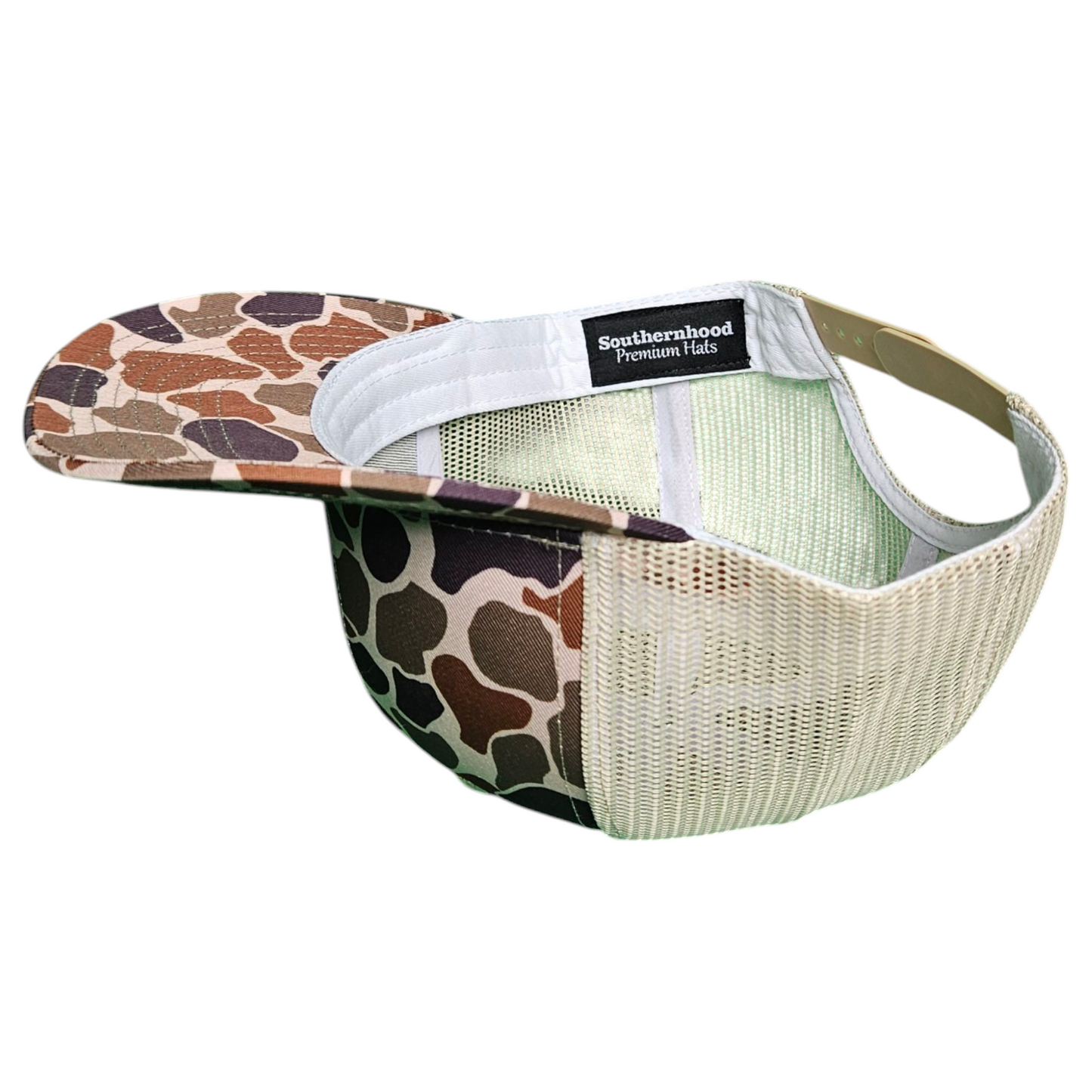 Duck Camo, 6 Panel Trucker Blank Wholesale