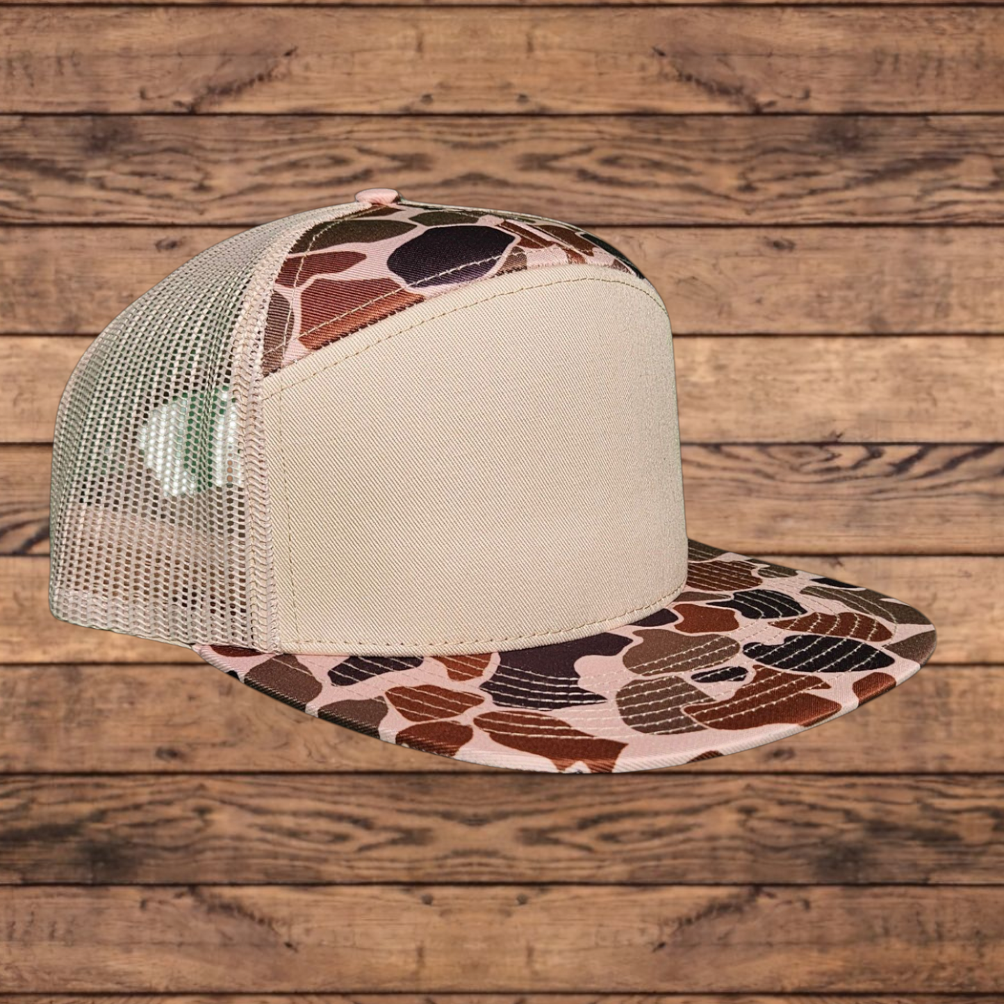 7 Panel, Duck Camo. Blank Wholesale.