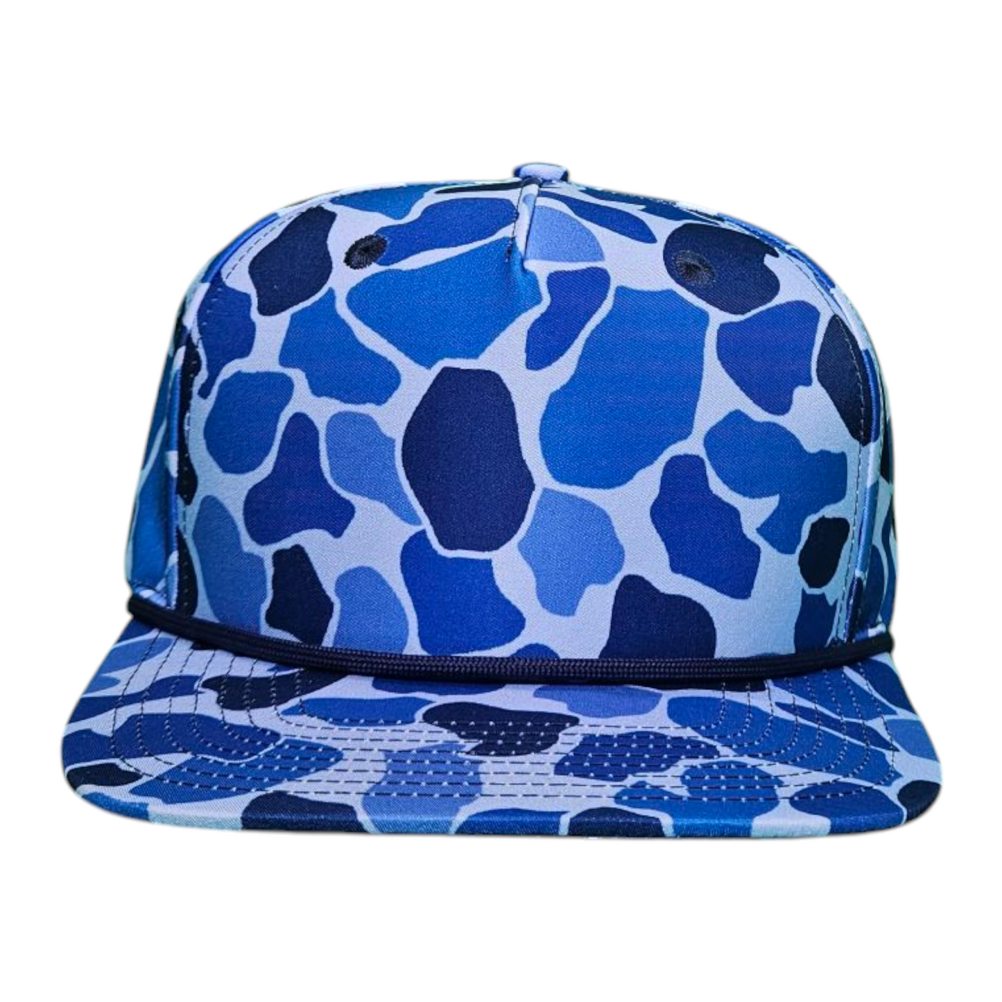 Blue Water, Duck Camo Rope Hat,  Blank, Wholesale